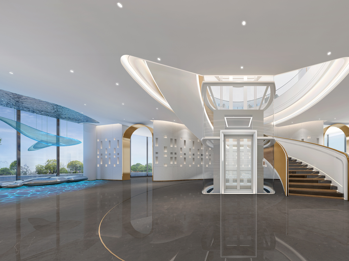 Sales center of central peninsula city