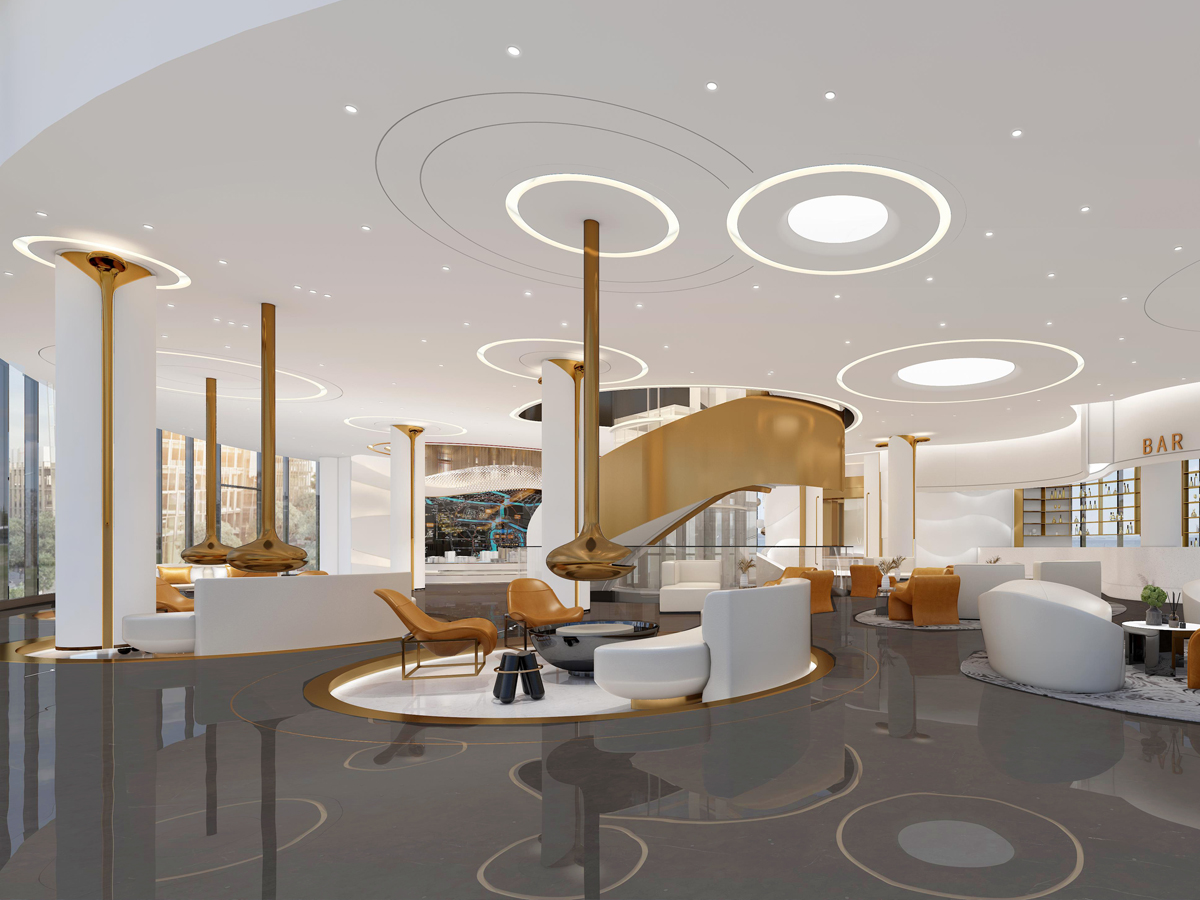 Sales center of central peninsula city