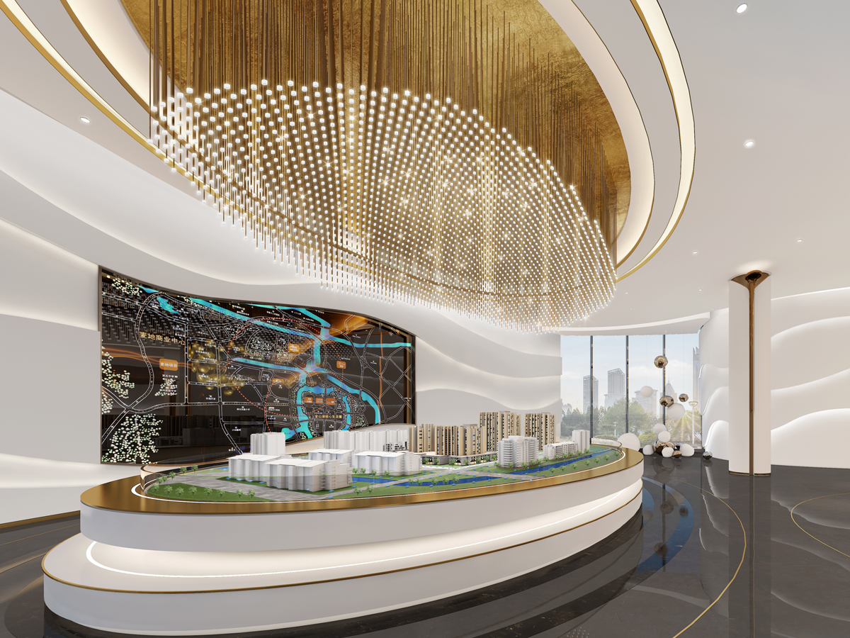 Sales center of central peninsula city